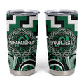 Aotearoa Whakatohea Personalised Tumbler Cup Maori Iwi Poutama Puhoro Tattoo