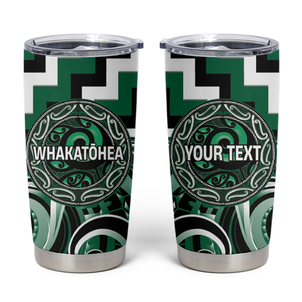Aotearoa Whakatohea Personalised Tumbler Cup Maori Iwi Poutama Puhoro Tattoo