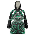 Aotearoa Whakatohea Personalised Wearable Blanket Hoodie Maori Iwi Poutama Puhoro Tattoo