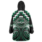 Aotearoa Whakatohea Personalised Wearable Blanket Hoodie Maori Iwi Poutama Puhoro Tattoo
