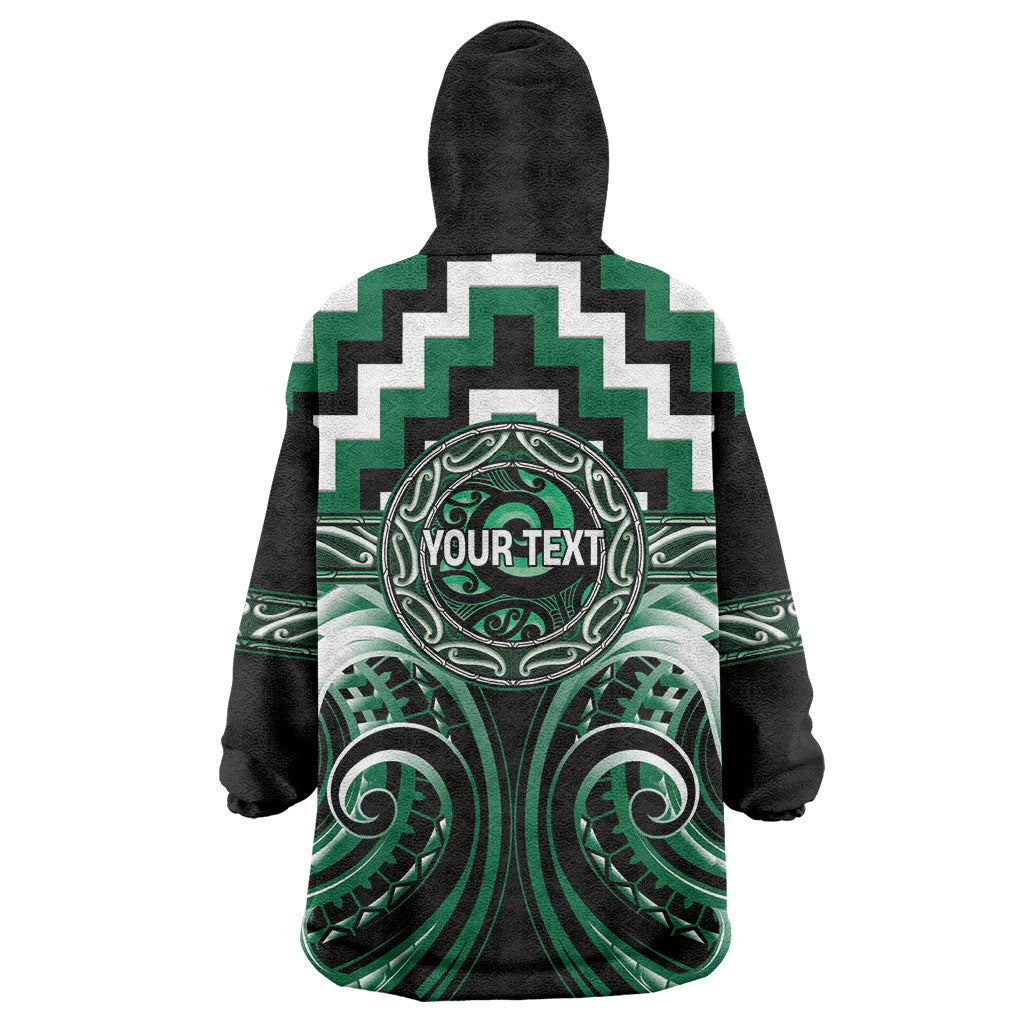 Aotearoa Whakatohea Personalised Wearable Blanket Hoodie Maori Iwi Poutama Puhoro Tattoo