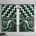 Aotearoa Whakatohea Window Curtain Maori Iwi Poutama Puhoro Tattoo
