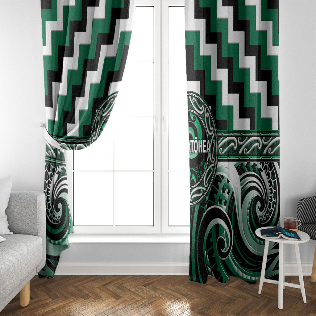 Aotearoa Whakatohea Window Curtain Maori Iwi Poutama Puhoro Tattoo