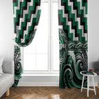 Aotearoa Whakatohea Window Curtain Maori Iwi Poutama Puhoro Tattoo