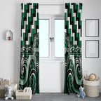 Aotearoa Whakatohea Window Curtain Maori Iwi Poutama Puhoro Tattoo