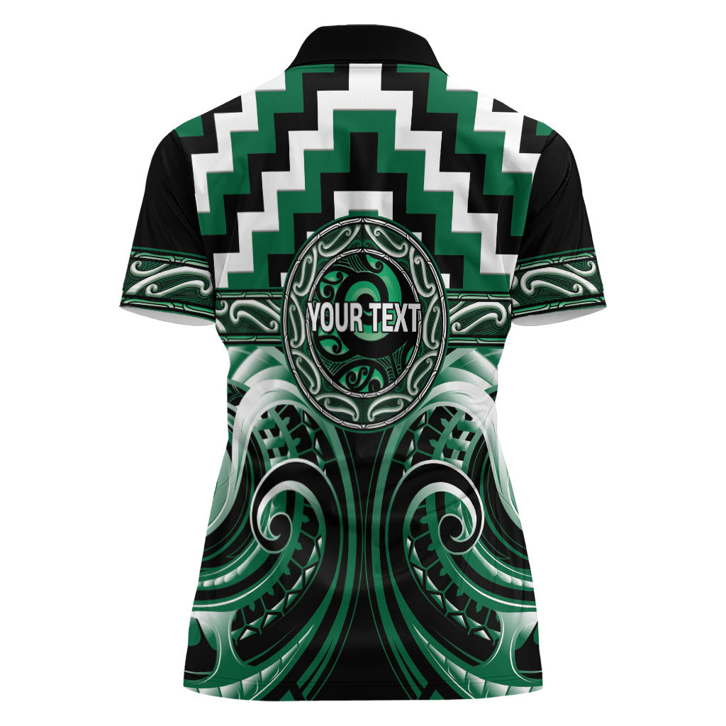 Aotearoa Whakatohea Personalised Women Polo Shirt Maori Iwi Poutama Puhoro Tattoo