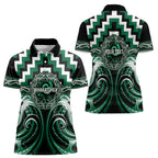 Aotearoa Whakatohea Personalised Women Polo Shirt Maori Iwi Poutama Puhoro Tattoo