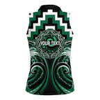 Aotearoa Whakatohea Personalised Women Sleeveless Polo Shirt Maori Iwi Poutama Puhoro Tattoo