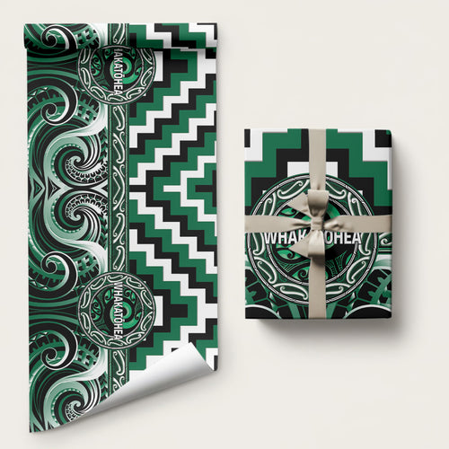 Aotearoa Whakatohea Wrapping Paper Maori Iwi Poutama Puhoro Tattoo