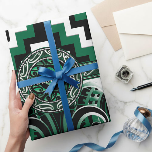 Aotearoa Whakatohea Wrapping Paper Maori Iwi Poutama Puhoro Tattoo