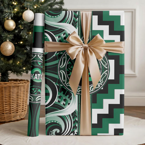Aotearoa Whakatohea Wrapping Paper Maori Iwi Poutama Puhoro Tattoo