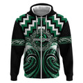 Aotearoa Whakatohea Personalised Zip Hoodie Maori Iwi Poutama Puhoro Tattoo