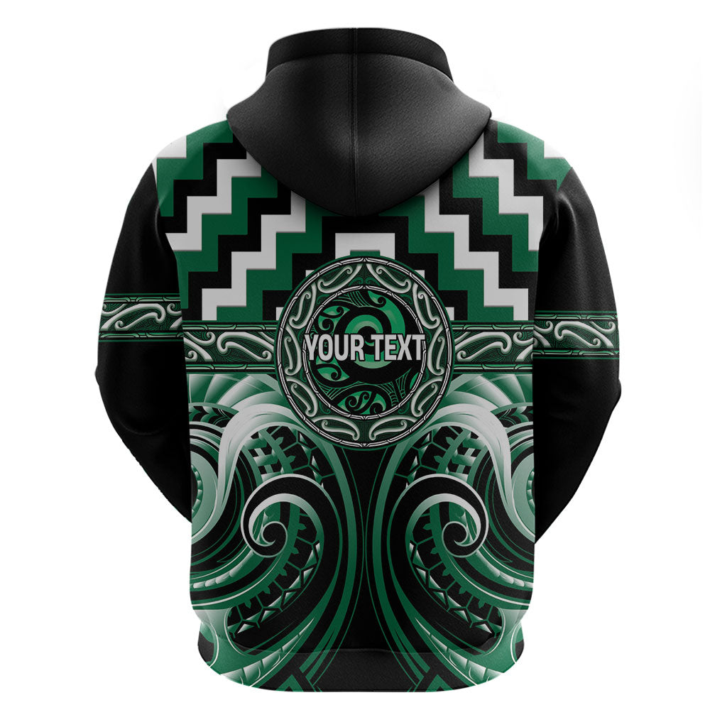 Aotearoa Whakatohea Personalised Zip Hoodie Maori Iwi Poutama Puhoro Tattoo