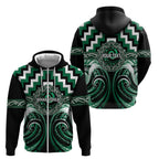 Aotearoa Whakatohea Personalised Zip Hoodie Maori Iwi Poutama Puhoro Tattoo