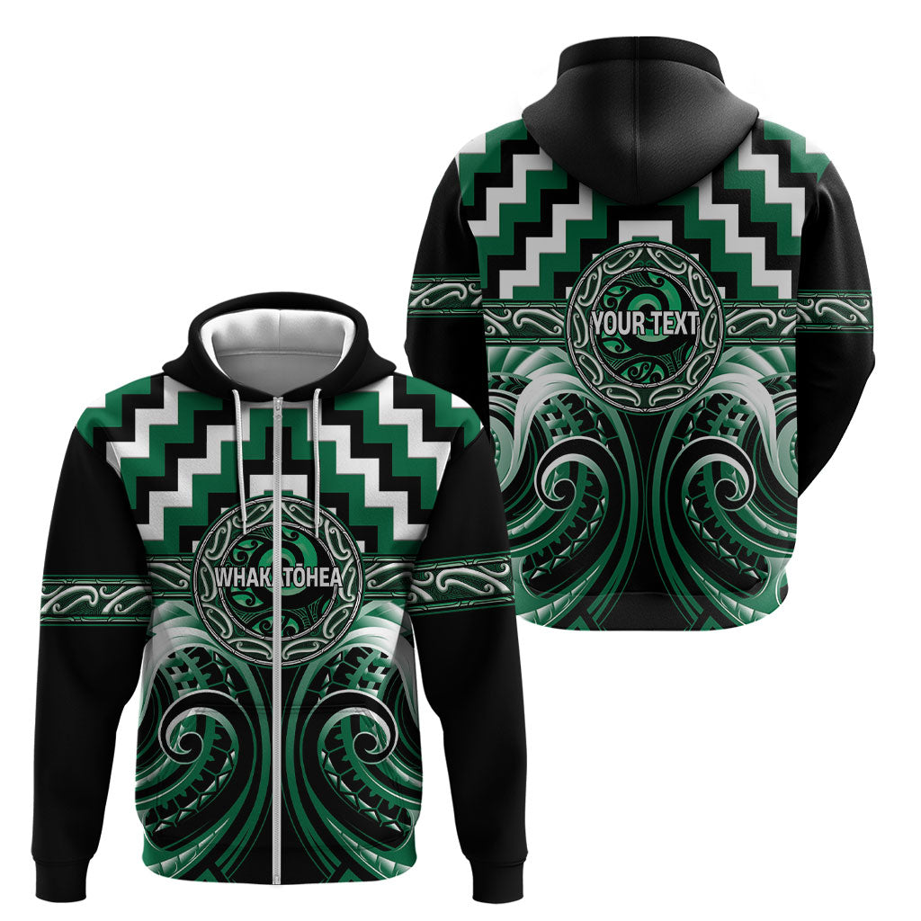 Aotearoa Whakatohea Personalised Zip Hoodie Maori Iwi Poutama Puhoro Tattoo