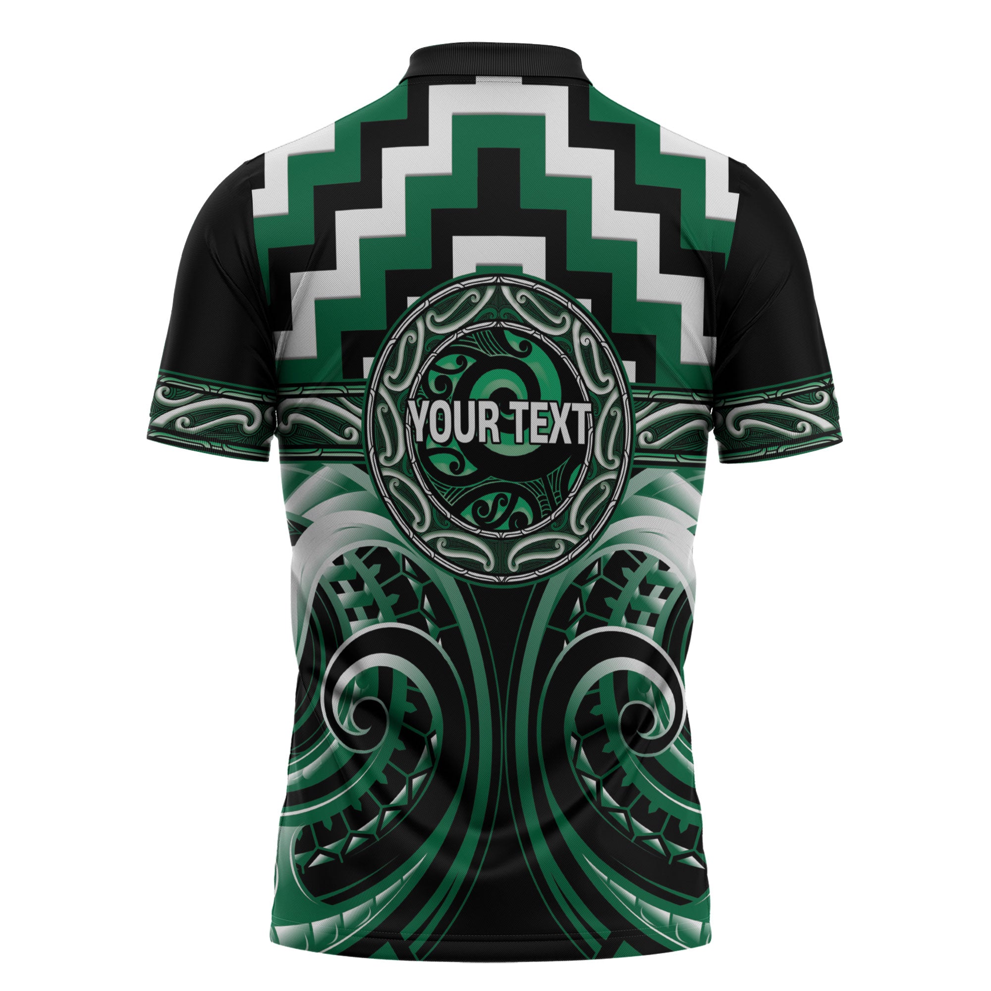 Aotearoa Whakatohea Personalised Zipper Polo Shirt Maori Iwi Poutama Puhoro Tattoo