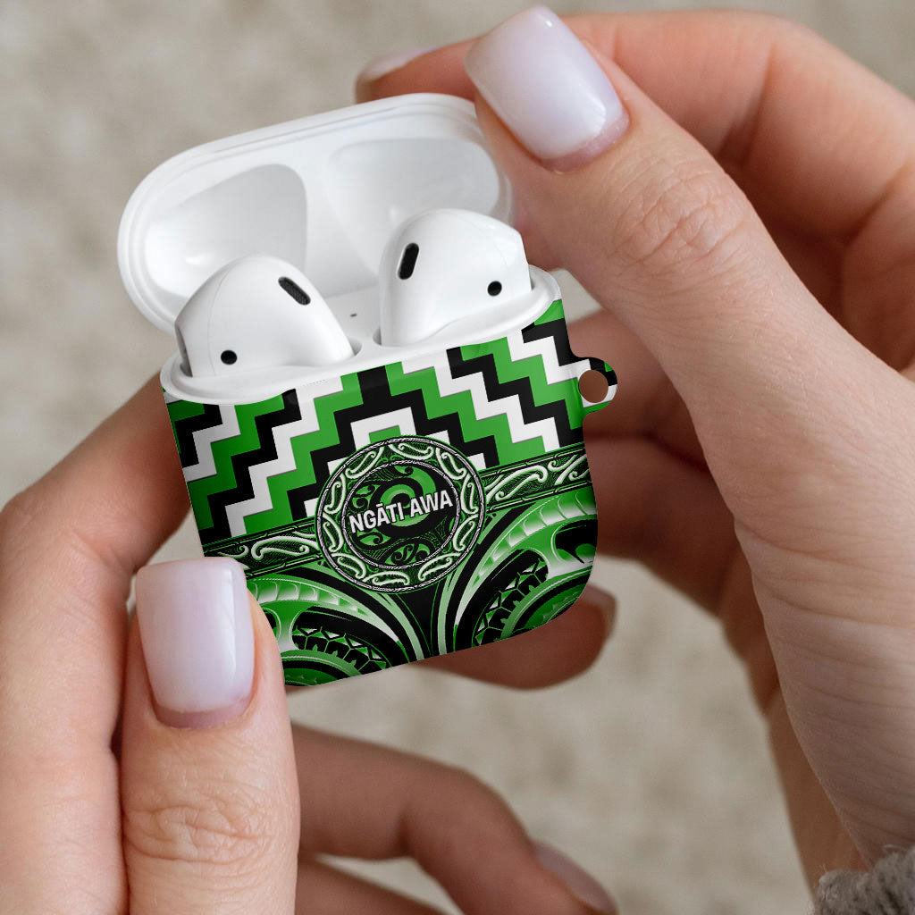Aotearoa Ngati Awa AirPods Case Maori Iwi Poutama Puhoro Tattoo
