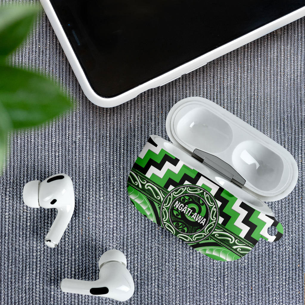 Aotearoa Ngati Awa AirPods Case Maori Iwi Poutama Puhoro Tattoo