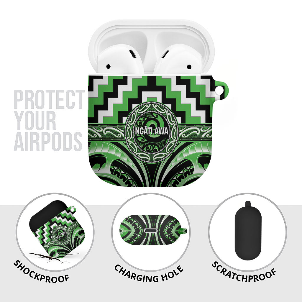Aotearoa Ngati Awa AirPods Case Maori Iwi Poutama Puhoro Tattoo