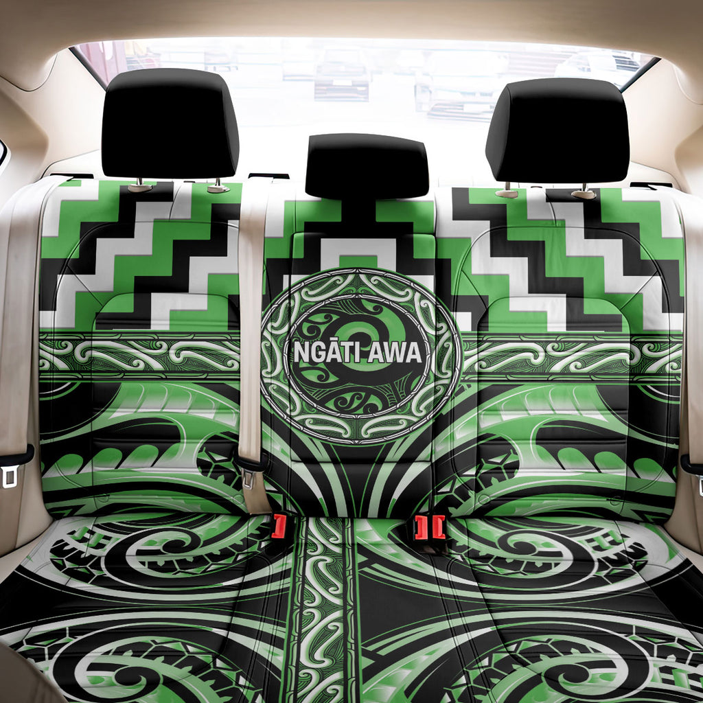 Aotearoa Ngati Awa Back Car Seat Cover Maori Iwi Poutama Puhoro Tattoo