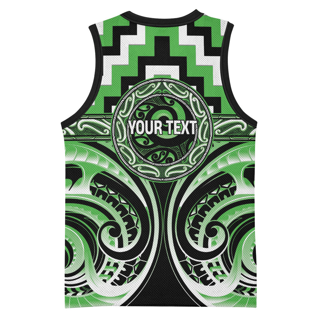 Aotearoa Ngati Awa Personalised Basketball Jersey Maori Iwi Poutama Puhoro Tattoo