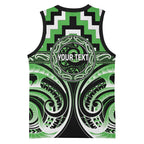 Aotearoa Ngati Awa Personalised Basketball Jersey Maori Iwi Poutama Puhoro Tattoo