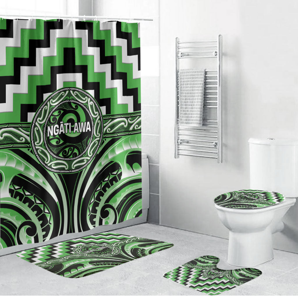 Aotearoa Ngati Awa Bathroom Set Maori Iwi Poutama Puhoro Tattoo