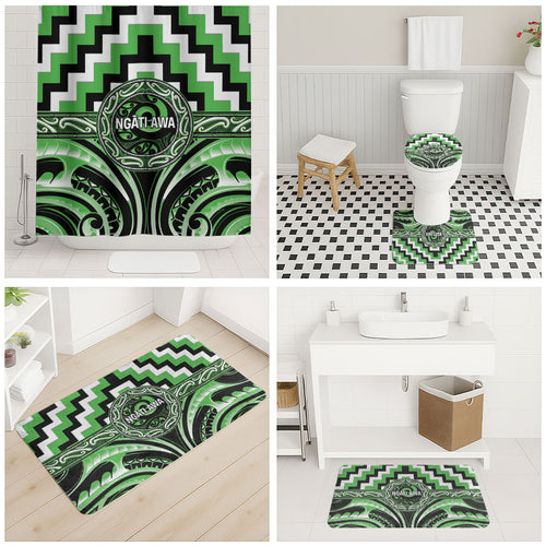 Aotearoa Ngati Awa Bathroom Set Maori Iwi Poutama Puhoro Tattoo