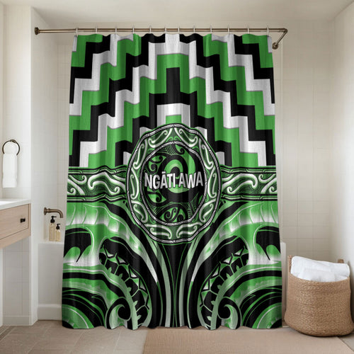 Aotearoa Ngati Awa Bathroom Set Maori Iwi Poutama Puhoro Tattoo