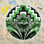Aotearoa Ngati Awa Beach Blanket Maori Iwi Poutama Puhoro Tattoo