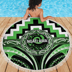 Aotearoa Ngati Awa Beach Blanket Maori Iwi Poutama Puhoro Tattoo