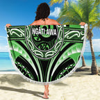 Aotearoa Ngati Awa Beach Blanket Maori Iwi Poutama Puhoro Tattoo