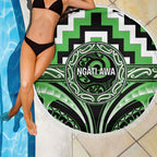 Aotearoa Ngati Awa Beach Blanket Maori Iwi Poutama Puhoro Tattoo