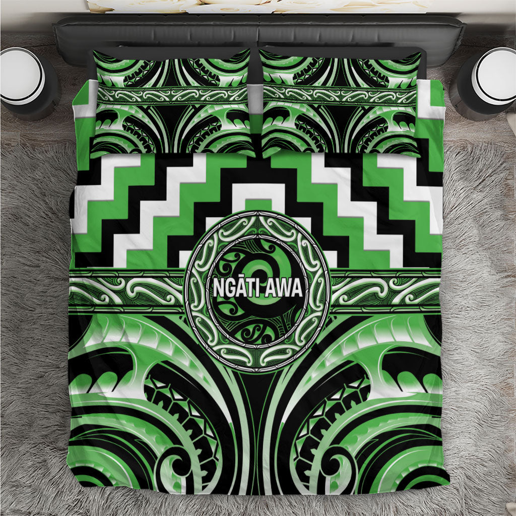 Aotearoa Ngati Awa Bedding Set Maori Iwi Poutama Puhoro Tattoo