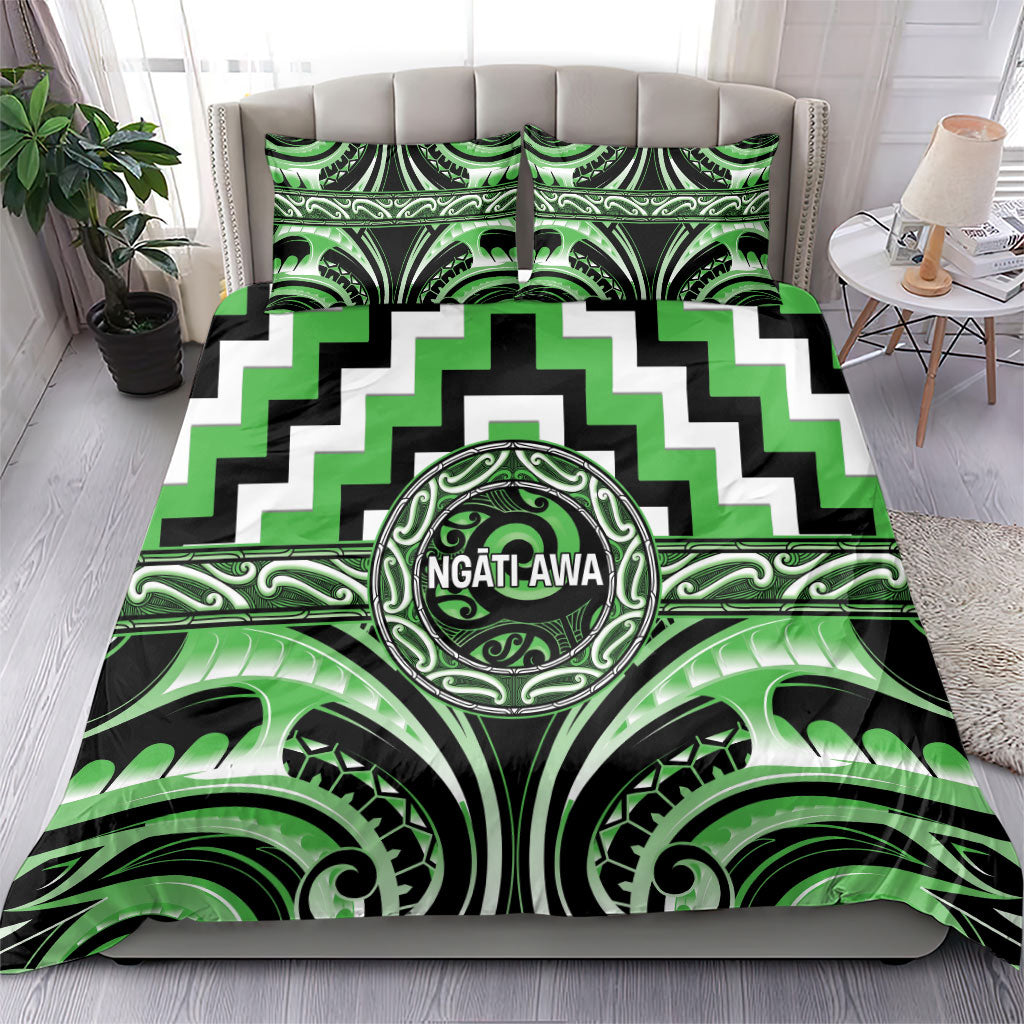 Aotearoa Ngati Awa Bedding Set Maori Iwi Poutama Puhoro Tattoo