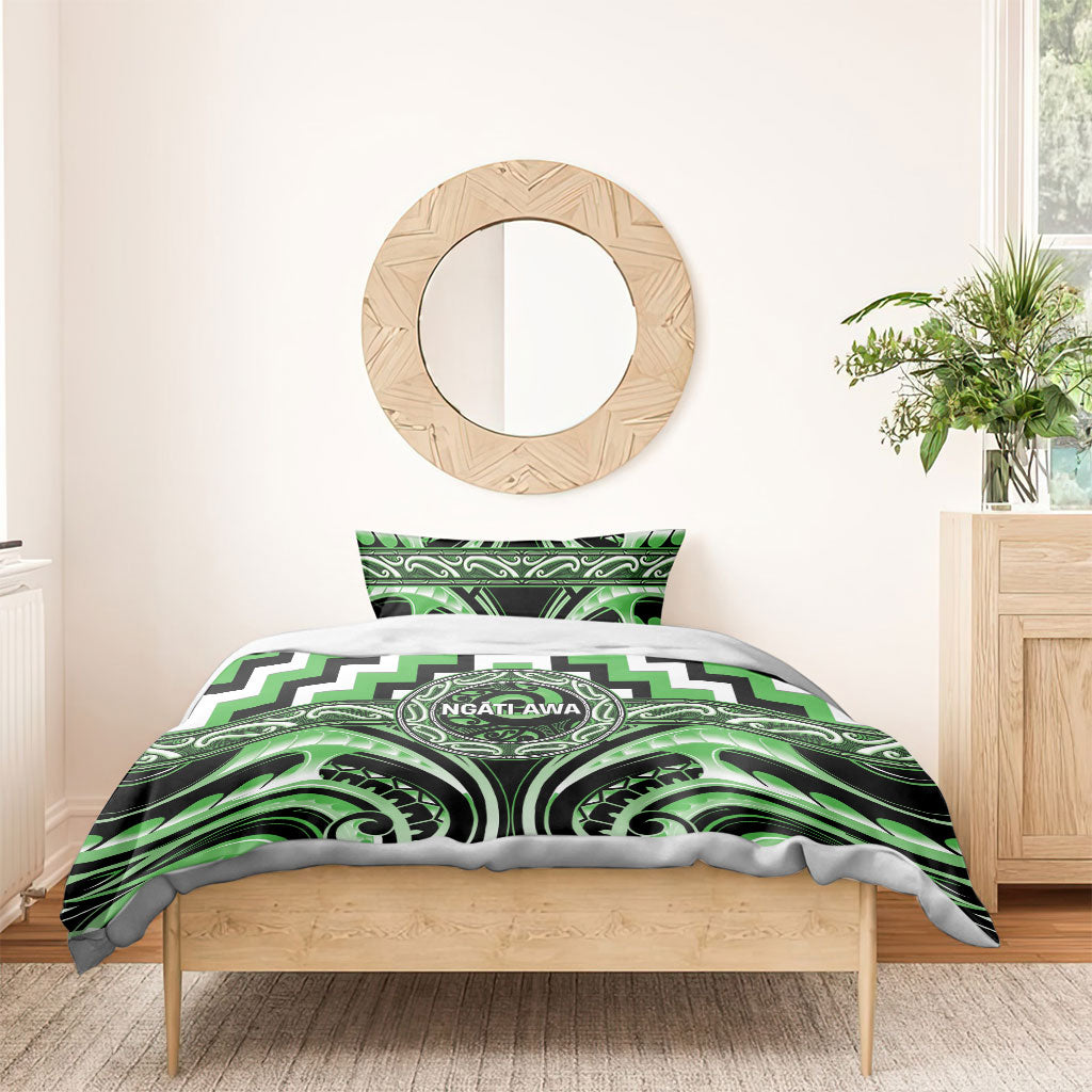 Aotearoa Ngati Awa Bedding Set Maori Iwi Poutama Puhoro Tattoo
