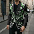 Aotearoa Ngati Awa Personalised Blazer Maori Iwi Poutama Puhoro Tattoo