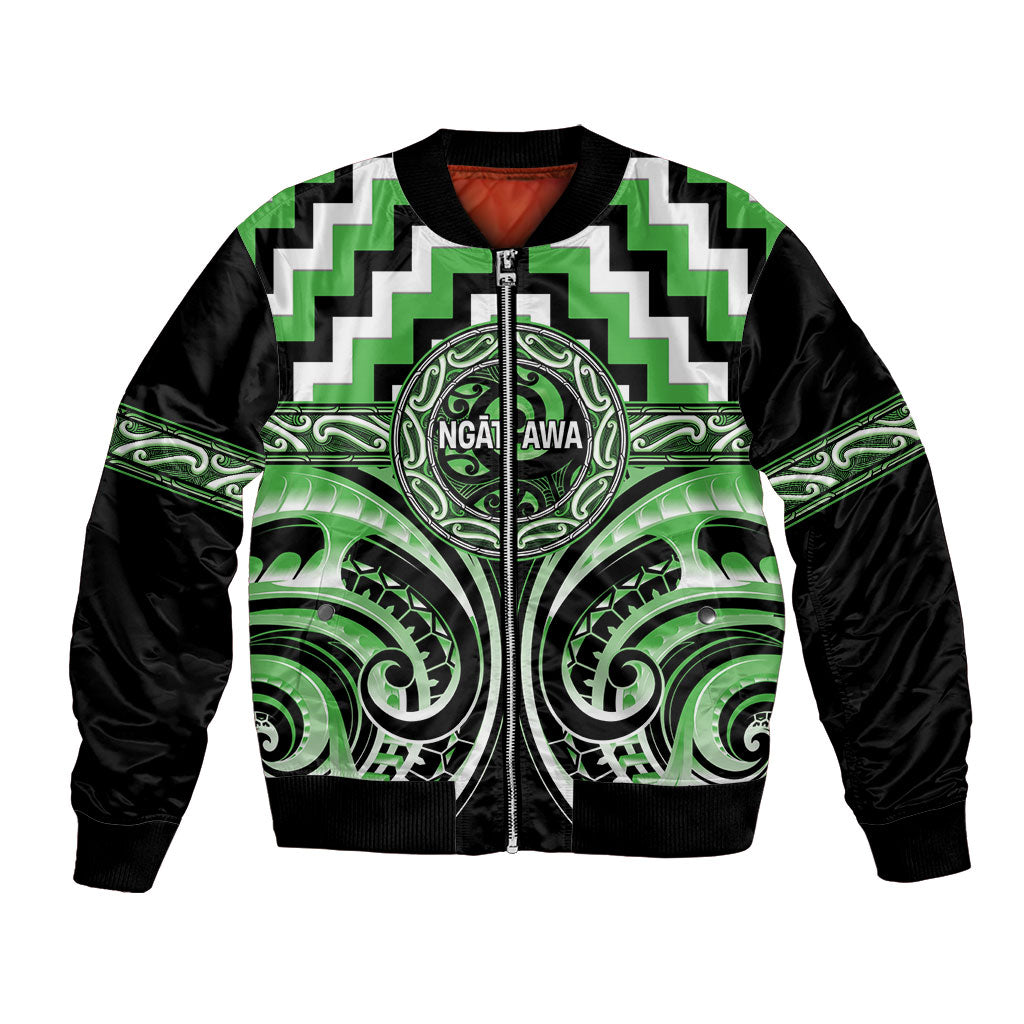 Aotearoa Ngati Awa Personalised Bomber Jacket Maori Iwi Poutama Puhoro Tattoo