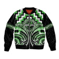 Aotearoa Ngati Awa Personalised Bomber Jacket Maori Iwi Poutama Puhoro Tattoo