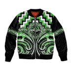 Aotearoa Ngati Awa Personalised Bomber Jacket Maori Iwi Poutama Puhoro Tattoo