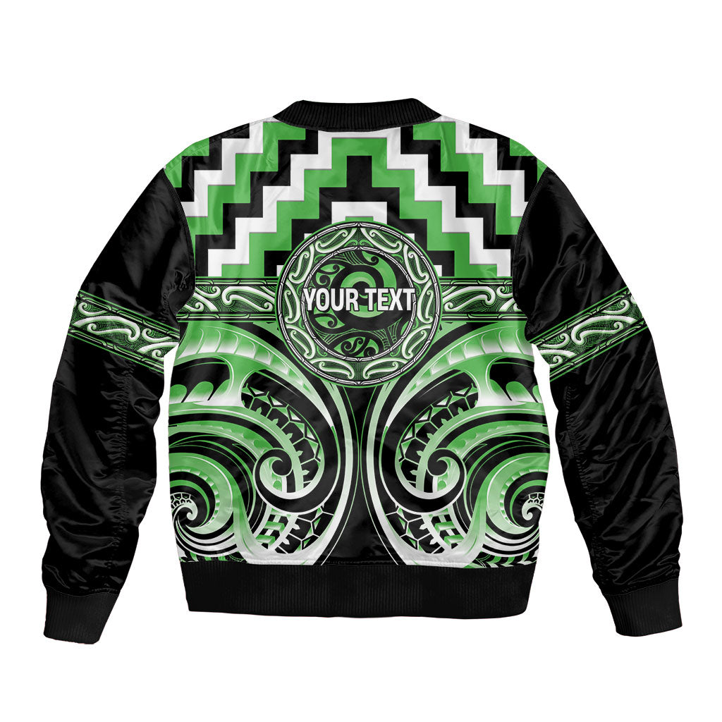 Aotearoa Ngati Awa Personalised Bomber Jacket Maori Iwi Poutama Puhoro Tattoo