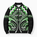 Aotearoa Ngati Awa Personalised Bomber Puffer Jacket Maori Iwi Poutama Puhoro Tattoo