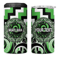 Aotearoa Ngati Awa Personalised 4 in 1 Can Cooler Tumbler Maori Iwi Poutama Puhoro Tattoo