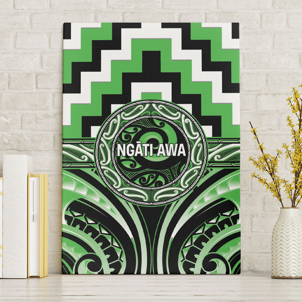 Aotearoa Ngati Awa Canvas Wall Art Maori Iwi Poutama Puhoro Tattoo