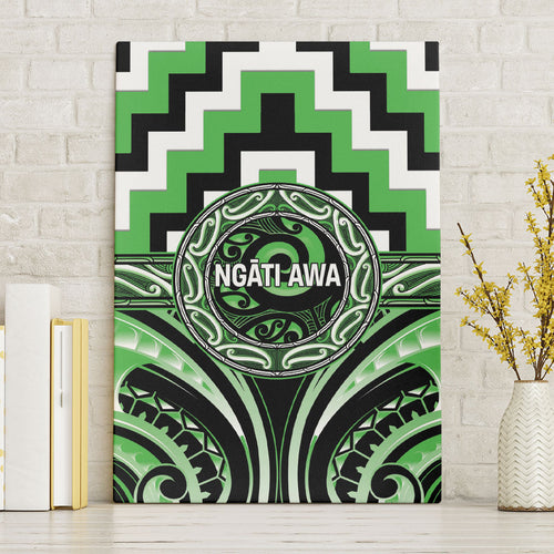 Aotearoa Ngati Awa Canvas Wall Art Maori Iwi Poutama Puhoro Tattoo