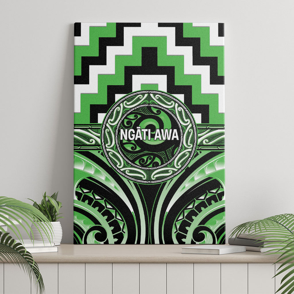 Aotearoa Ngati Awa Canvas Wall Art Maori Iwi Poutama Puhoro Tattoo