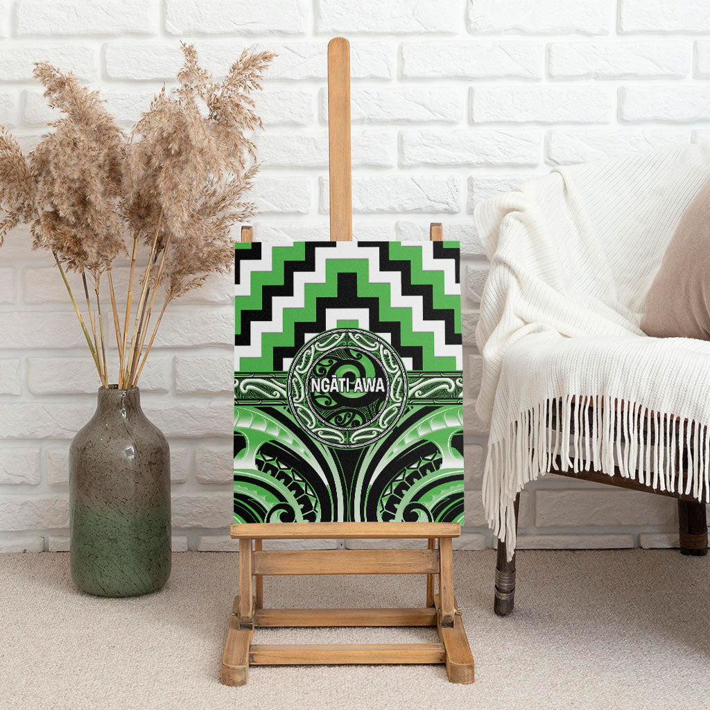 Aotearoa Ngati Awa Canvas Wall Art Maori Iwi Poutama Puhoro Tattoo