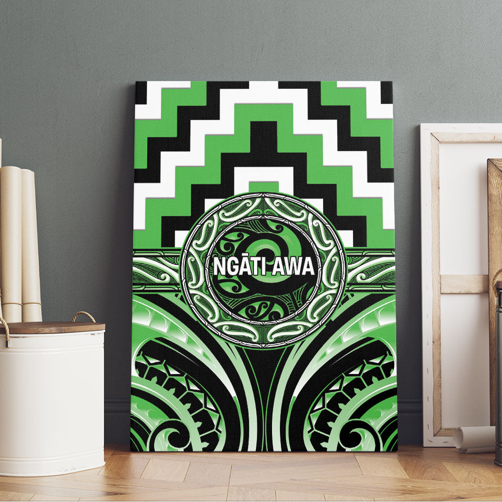 Aotearoa Ngati Awa Canvas Wall Art Maori Iwi Poutama Puhoro Tattoo