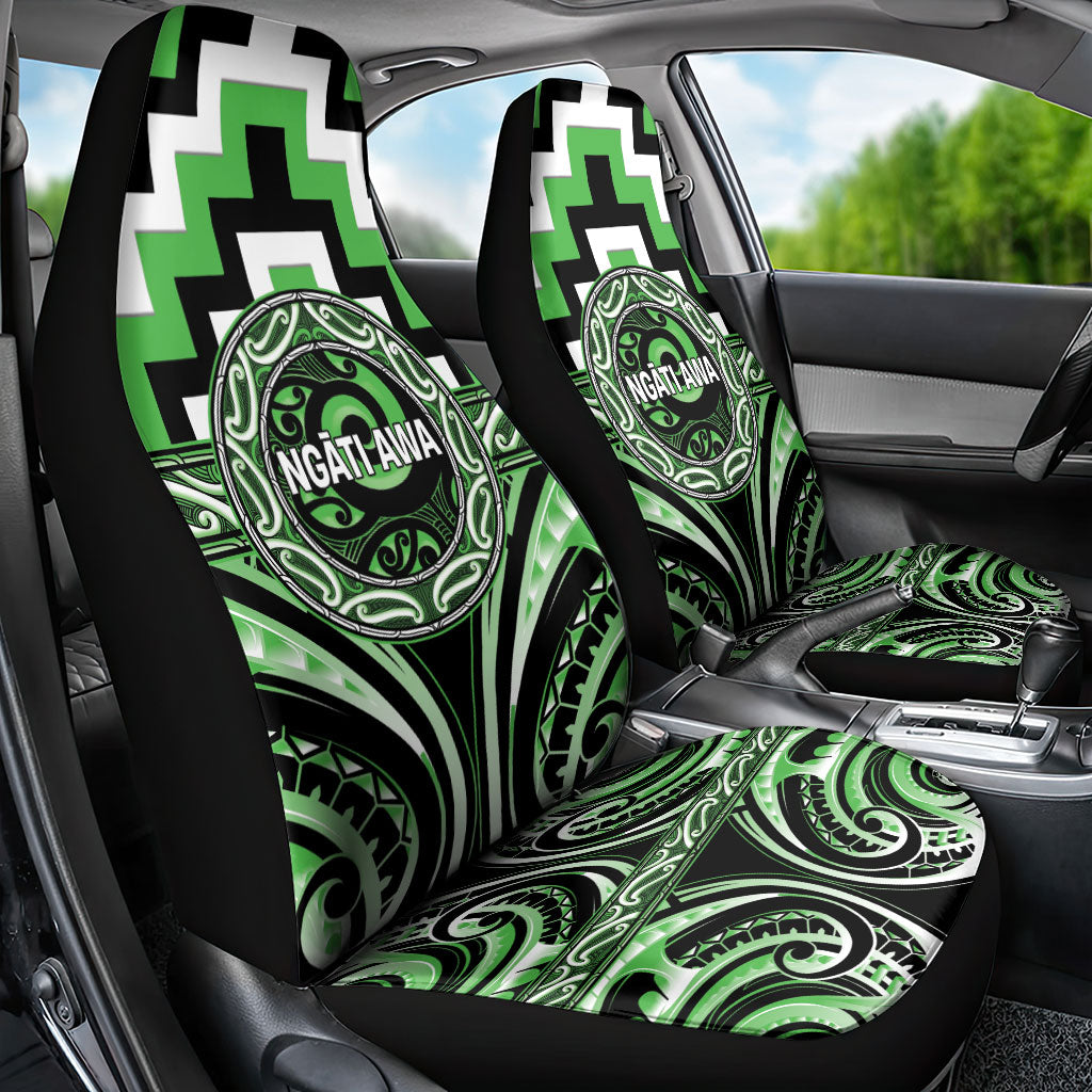 Aotearoa Ngati Awa Car Seat Cover Maori Iwi Poutama Puhoro Tattoo