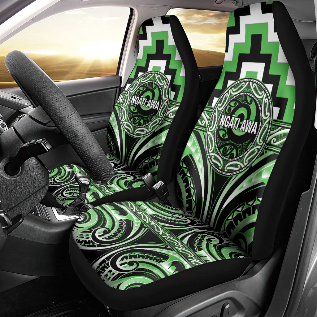 Aotearoa Ngati Awa Car Seat Cover Maori Iwi Poutama Puhoro Tattoo